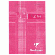 Clairefontaine Lot de 5 Bloc Metric Pupitre format 105x148, 80 feuilles 90 g/m² agrafées, quadrillé 5x5 - 3329680664201