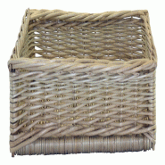 ITALCONCEPT L2G Corbeille De Presentation Osier Blanc 200 x 590 x 500 mm - 3616350028952