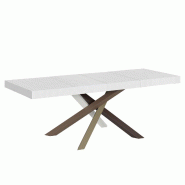 Itamoby Table Extensible 90X180/284 Cm Volantis Premium Structure Frêne Blanc 4/C - blanc 8050598201701
