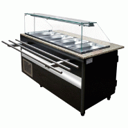 KBS Gastrotechnik KBS Comptoir libre-service buffet à salades 2500x800x1250 mm 7x GN 1/1 réfrigération par air pulsé - 730258