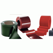 Lanière PVC souple rouge - largeur 400 mm - épaisseur 0,03 mm