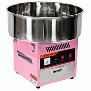 Machine à barbe à papa professionnelle cuve Ø 52 cm - rose - 1200W | Qdm - HEZW18