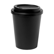 Mug thermos - isotherme à double paroi en plastique PP - 300 ml - couleur noire Mug thermos - isotherme à double paroi en plastique PP - 300 ml - couleur noire