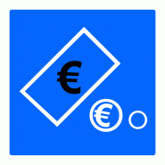 Panneau indication paiement automatique par pièces et billets C64c2 - WP Signalisation Panneau indication paiement automatique par pièces et billets C64c2 - WP Signalisation