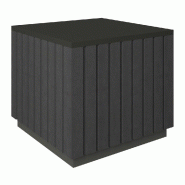 Podium bas Vertigo T03 MDF noir et noir 45x45x40cm