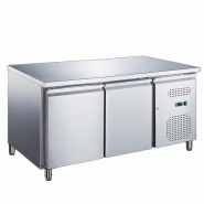 Romux® Table Réfrigérée Positive Boulanger 2 Portes 151x80 cm avec Refroidissement Froid Ventilé avec Capacité de 282 L et Puissance 220 W - 843 Romux® Table Réfrigérée Positive Boulanger 2 Portes 151x80 cm avec Refroidissement Froid Ventilé avec Capacité de 282 L et Puissance 220 W - 843