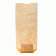 Sachet confiseur polykraft fond plat 12x26cm - par 100