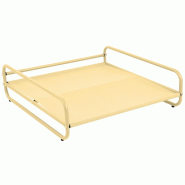 Structure pour fauteuil et pouf de salon de jardin modulable jaune - jaune acier 114941