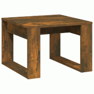 Table d'appoint Chêne fumé 50x50x35 cm Bois d'ingénierie Modèle Outdoor Guard Prime - 825825