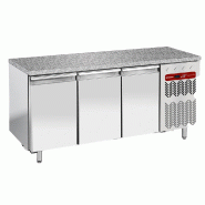 Tour patissier positif ventilée 3 portes en 600x400 dessus en granit - PTP3N/HG-R2
