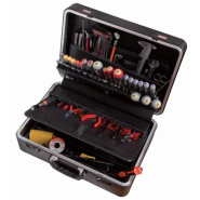 Valise d'outillage rigide avec kit d'outils multi-usages - 109 pcs - 2010