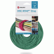 VELCRO® One Wrap® Strap 20mm x 330mm, 100 pièces, vert