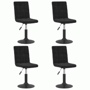 VidaXL Chaises pivotantes à manger lot de 4 noir velours Modèle Vega Office Design - 3089286