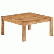 VidaXL Table basse 80x80x40 cm Bois d'acacia massif Modèle Versailles Moderne - 338031