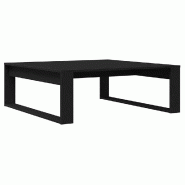 VidaXL Table basse Chêne noir 100 x 100 x 35 cm Bois d'ingénierie Modèle Whisper Plus - 862073