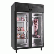 Armoire de maturation dry-aging - 1240 L - 2 portes vitrées - Noir | GGM Gastro