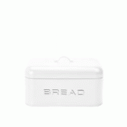 Aulica Boîte à pain blanche et argent 30x18x15cm - blanc 260601 Aulica Boîte à pain blanche et argent 30x18x15cm - blanc 260601