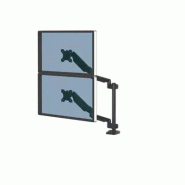 Bras porte-écrans double vertical Platinum Series - Noir