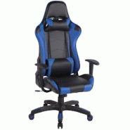 CLP Fauteuil de bureau Miracle V2 Similicuir Noir / Bleu - bleu polyester 1923562101 CLP Fauteuil de bureau Miracle V2 Similicuir Noir / Bleu - bleu polyester 1923562101