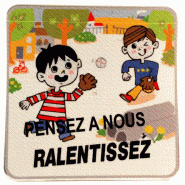 Panneau Prudence Enfants personnalisable - WP Signalisation Panneau Prudence Enfants personnalisable - WP Signalisation