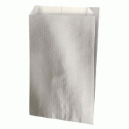 Pochettes cadeaux kraft vergé argent 7x12cm - par 250