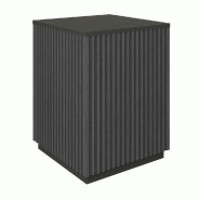 Podium haut Vertigo T01 MDF noir et noir 45x45x60cm