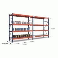 Rayonnage mi-lourd, étagère charge lourde