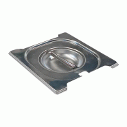 RM GASTRO Couvercle GN 1/6 ouverture pour louche poignées escamontables inox REDFOX - VGN 1/6 NU - REDFOX - 0615402178778