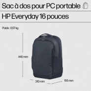 Sac à  dos pour PC portable HP Everyday 16 pouces