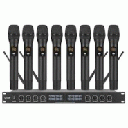 Système Microphone Sans Fil 8 Canaux Pour Conférences Haute Qualité Audio YONIS - 3615617101575 Système Microphone Sans Fil 8 Canaux Pour Conférences Haute Qualité Audio YONIS - 3615617101575