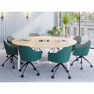 Table de conférence et formation Elite - Dimensions 200x200 ou 220x220 cm - Plateau mélaminé 25 mm PEFC - Pieds métal design - Garantie 8 ans - Fabriquée en France Table de conférence et formation Elite - Dimensions 200x200 ou 220x220 cm - Plateau mélaminé 25 mm PEFC - Pieds métal design - Garantie 8 ans - Fabriquée en France