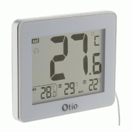 Thermomètre intérieur / Extérieur filaire Blanc - Otio Thermomètre intérieur / Extérieur filaire Blanc - Otio