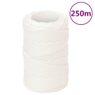 Vidaxl corde de bateau blanc complet 2 mm 250 m polypropylène 152532