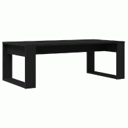 VidaXL Table basse Chêne noir 102 x 50 x 35 cm Bois d'ingénierie Modèle Velvet Horizon - 862071