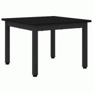 VidaXL Table basse Chêne noir 50 x 50 x 36 cm Bois d'ingénierie Modèle Helios Salon - 892542