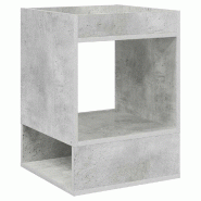 VidaXL Table d'appoint Gris béton 40 x 40 x 56 cm Bois d'ingénierie Modèle Flex Élégance Élite - 890950