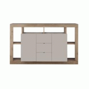 Vivabita Matelpro - Buffet/bahut contemporain 172 cm mercure/cachemire Dominika - Moderne & Design -Mercure/cachemire -  -Types de portes: Battantes -
