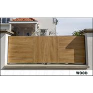 Wood - clôture en aluminium - bredok - revêtement en imitation bois