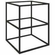 Bac soldeur 60x60x75cm - tube carré 20x20mm (monté) - noir