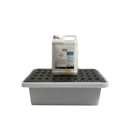 Bacs de rétention empilables 30L - avec ou sans caillebotis - fabriqués en France - BCRTTHDBC-PU50/CLB_0