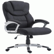 CLP Fauteuil de bureau XL Texas tissu Noir - noir textile 192106301