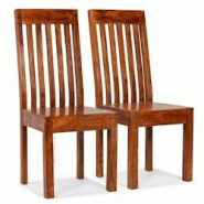 Décoshop26 - Lot de 2 chaises de salle à manger cuisine bois massif avec finition Sesham CDS020116 - 3001056499784 Décoshop26 - Lot de 2 chaises de salle à manger cuisine bois massif avec finition Sesham CDS020116 - 3001056499784