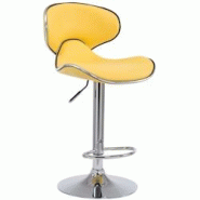 Décoshop26 - Tabouret de bar chaise de bar hauteur réglable avec repose pieds en synthétique jaune et métal 10_0000080 - jaune 3000881769604 Décoshop26 - Tabouret de bar chaise de bar hauteur réglable avec repose pieds en synthétique jaune et métal 10_0000080 - jaune 3000881769604