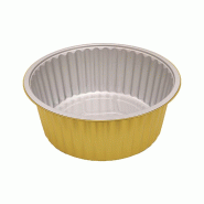 ECOLOMIQUE - 20 Pcs - Pot géant en aluminium argent/or - 5000 ml, Hauteur: 110 mm - ECO210LU2805000