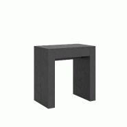 Itamoby Console Extensible 78X47/299 Cm Allin Spatulé Anthracite - gris VE100CONALLIN-AN