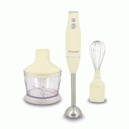 Menastyl - Mixeur 3 en 1 retro en plastique crème - 3256391050248