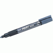 Pentel Paint Marker Marqueur peinture couvrante à Pointe conique moyenne Gris - gris plastique MMP20-NO