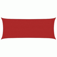 Voile d'ombrage 160 g/m² Rouge 2x5 m PEHD Modèle Ombre Climat - 311616
