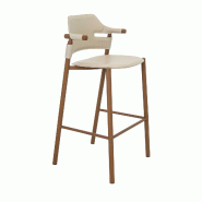 Angel Cerdá Tabouret en cuir régénéré couleur sable 4253C 53 x 48 x 104 - marron fourrure 8435631046554 Angel Cerdá Tabouret en cuir régénéré couleur sable 4253C 53 x 48 x 104 - marron fourrure 8435631046554