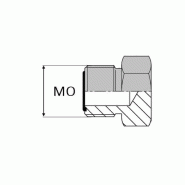 Bouchon mâle ORFS tête hexagonale - 11/16' , 17.46